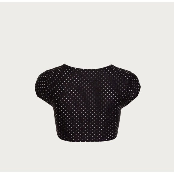 SAME Los Angeles Top  Swim Womens The Grace Polka Dot Size Small - Picture 2 of 6